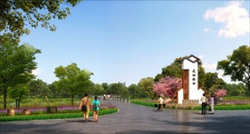 美丽乡村村口标识效果图