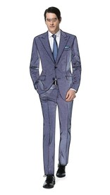 戗驳领单排2粒扣服装效果图西服