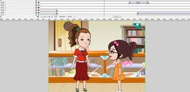 关于自信的动画蝴蝶结女孩70秒