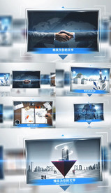 简洁现代企业图片视频展示模板