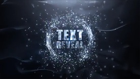 散发粒子光芒的标志演绎AE模板