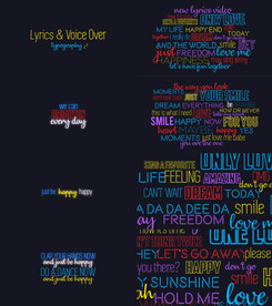 创意歌词秀AE源文件