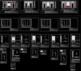 整木家居CAD拆单图库