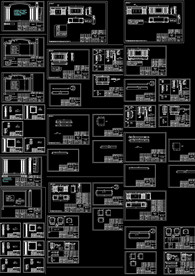 欧式整木墙CAD图