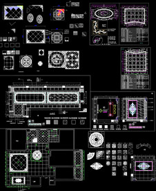 水刀拼花CAD图库