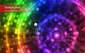 创意炫彩马赛克空间