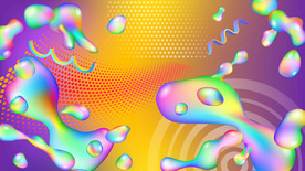 炫彩商业综合体潮玩几何图形