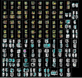 87例玄关隔断cad图纸
