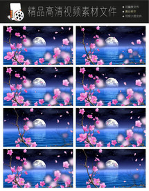 唯美春江花月夜LED背景视频