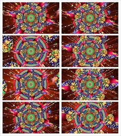 万花筒梦幻朦胧光点光晕转场镜头