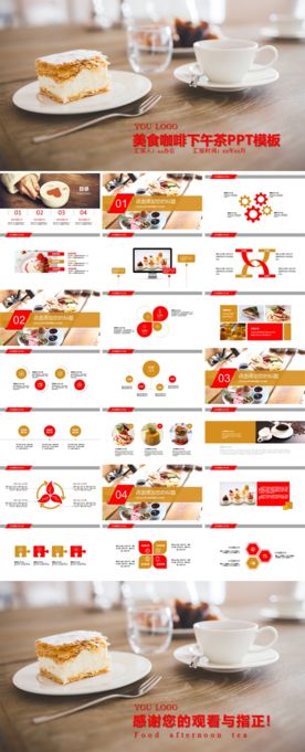 餐饮美食宣传策划PPT模板