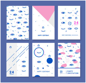 六款矢量抽象背景打包下载