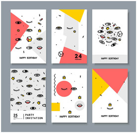 六款矢量抽象背景打包下载