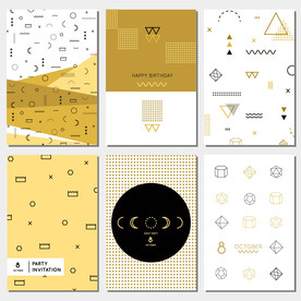 六款矢量抽象背景打包下载