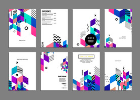 8款矢量抽象背景打包下载