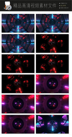 酷立体三维未来万花筒LED视频