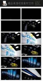 黑白空间建筑转场LED视频