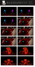 高科技科幻视频显示器LED视频
