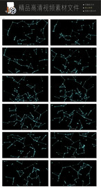 炫酷三维分离色彩星座LED视频