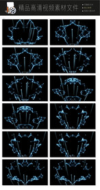 绚丽彩色光点灯光秀LED视频