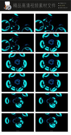 炫酷三维分离色彩专场LED视频