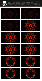 酷立体三维未来万花筒LED视频