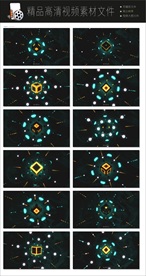 万花筒VJ动态背景视频空镜头