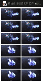 万花筒VJ动态背景视频空镜头