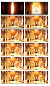 欧式婚礼背景教堂天使翅膀羽毛飘