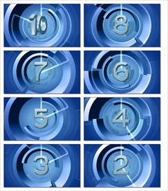 震撼炫酷10秒大气倒计时转场