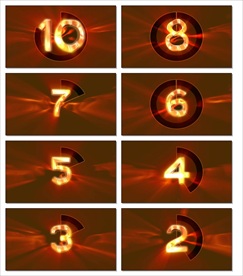 震撼炫酷10秒大气倒计时转场