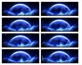 炫酷震撼慢速黑色星空