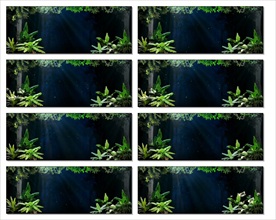 绿色清新梦幻LED大屏视频素材