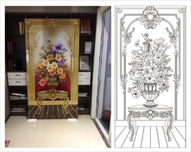 欧式 花瓶 玫瑰