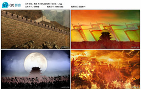 舞蹈 花木兰从军 舞台背景视频