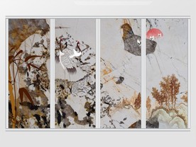 大理石纹理移门