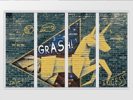 现代简约涂鸦移门