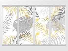 北欧宜家风格小清新植物移门