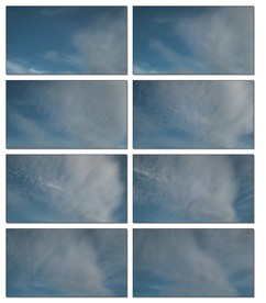 蓝天白云动态视频云层流云延时