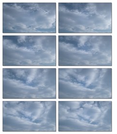 延时蓝天白云动态视频云层流云