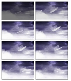 蓝天白云动态视频云层流云延时