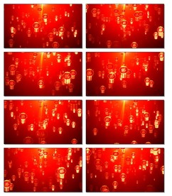 红双喜婚礼喜字蜡烛背景视频