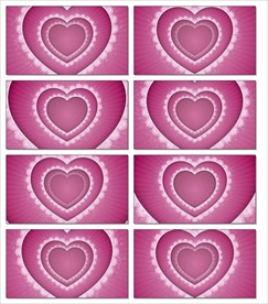 梦幻唯美爱心视频LED大屏片头