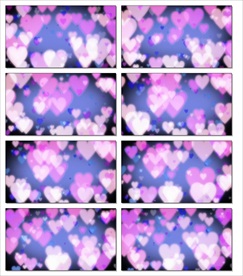 梦幻唯美爱心视频LED大屏片头