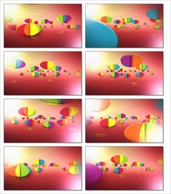 儿童动画卡通蓝天气球视频背景