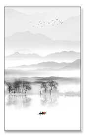 高清山水远山装饰画挂画