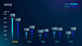 科技后台大数据停车场控制界面