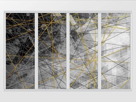 现代简约北欧抽象几何移门