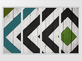 现代简约几何多边形移门