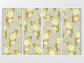 现代时尚大气金箔叶子移门